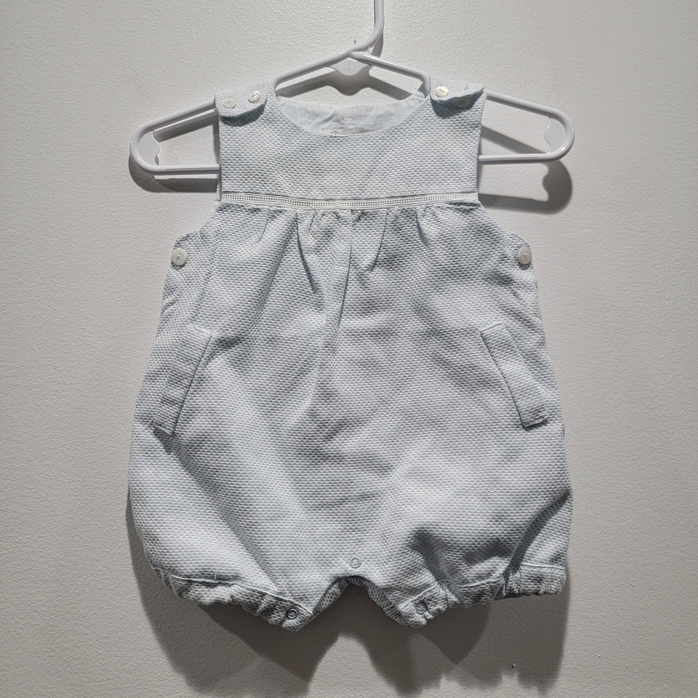 Patachou Baby Blue Romper Sz 3M
